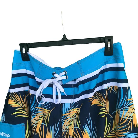 Unitop Mens Multicolor Hawaiian Holiday Bathing Board Trunks Beach Shorts Sz 40 - Picture 2 of 6